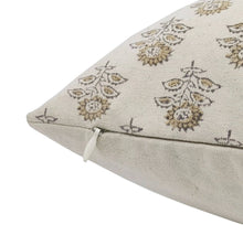 Load image into Gallery viewer, Hand block print cotton pillow
