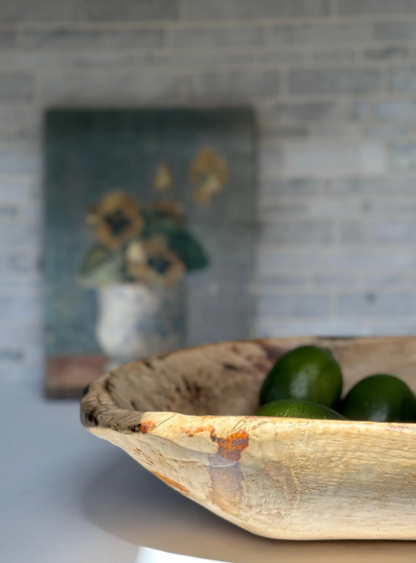 Vintage French Oval Dough Bowls