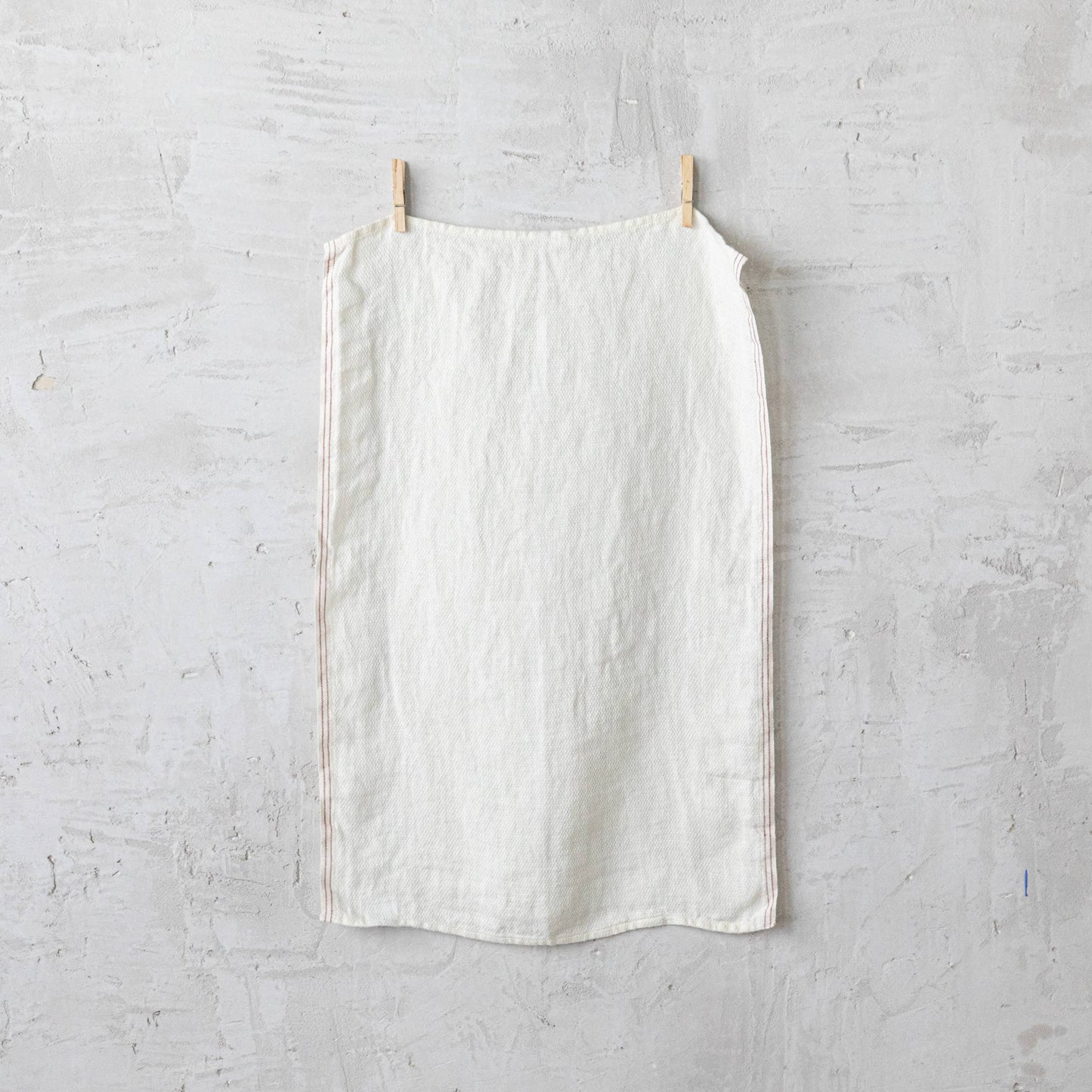 Linen Tea Towels Off White Red Antico Nove: Off White/Red