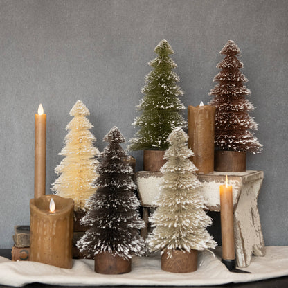 10.25" SNOWY BOTTLEBRUSH TREES