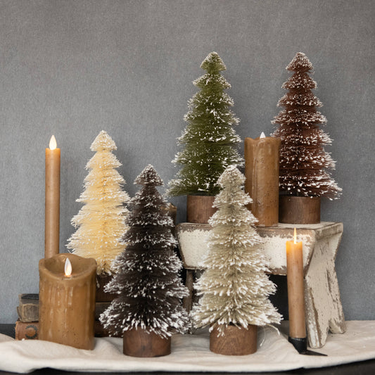 10.25" SNOWY BOTTLEBRUSH TREES