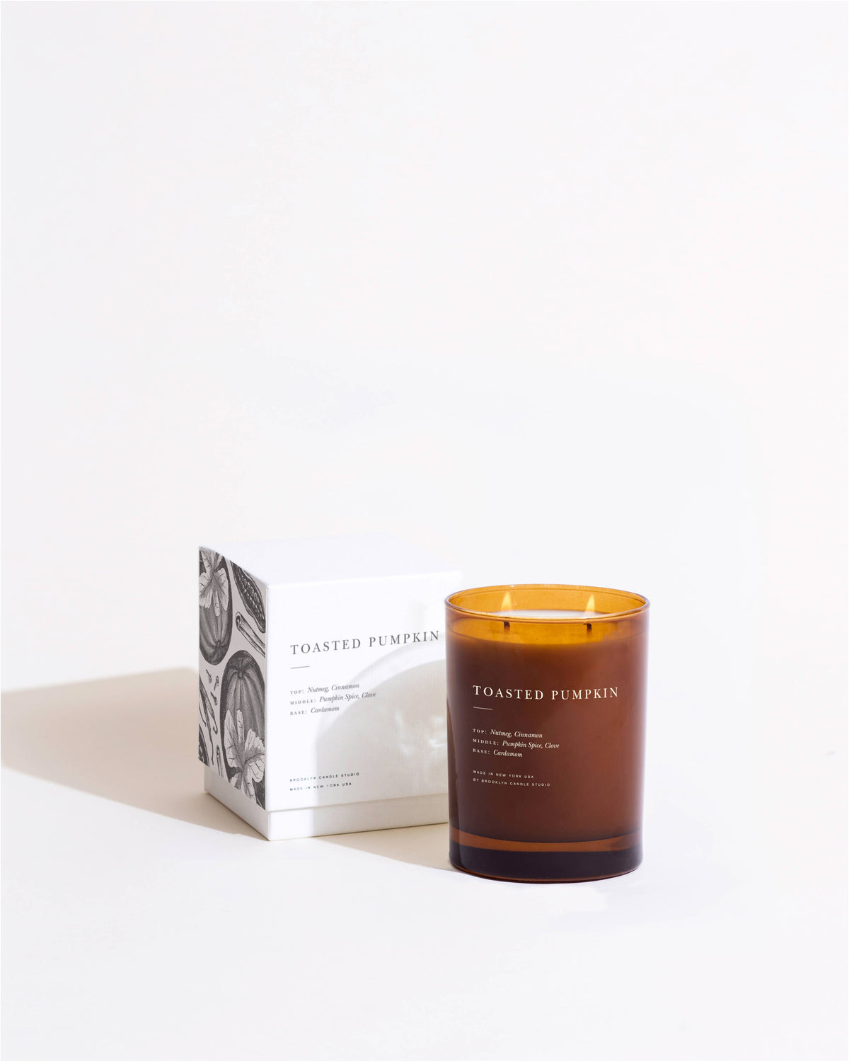 Toasted Pumpkin 2-Wick Candle - puck and abby