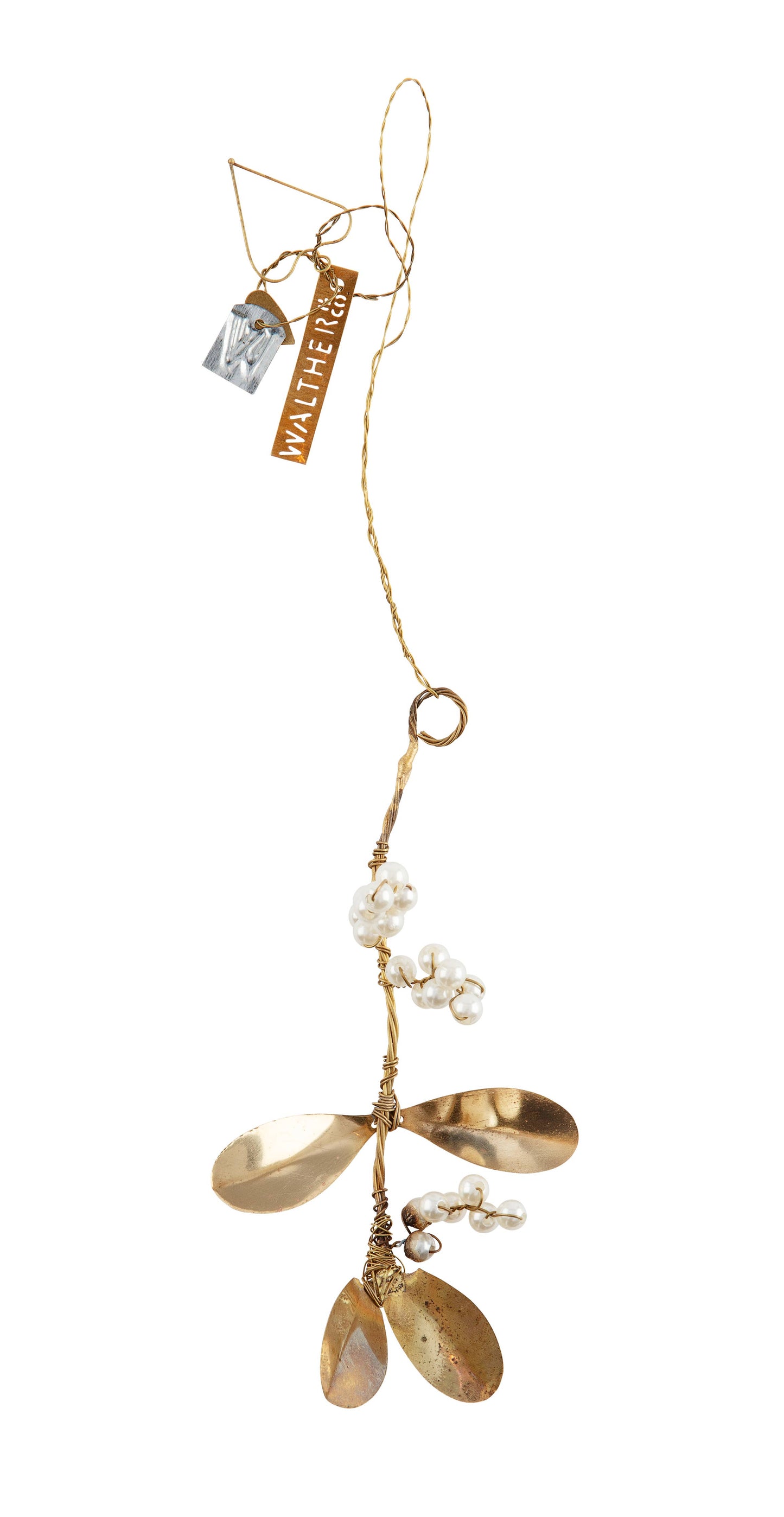 Snowberry branch, brass