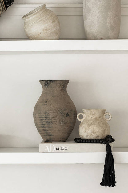 Avery Vase: Distressed Taupe