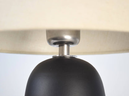 Armona Black - Handmade Table Lamp: Tapered