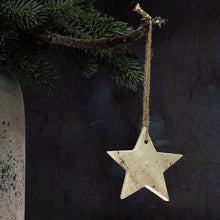 Load image into Gallery viewer, Travertine Stone Hanging Star
