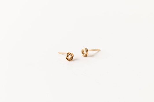 Petite Knot Studs | Gold Fill