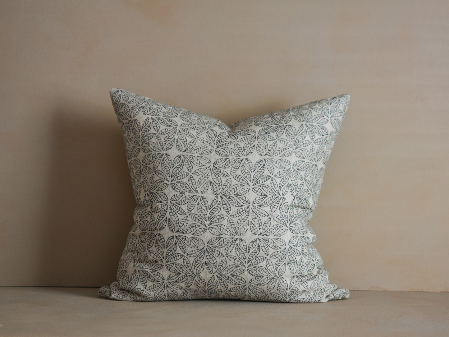 Kaju Linen Block Print Pillow