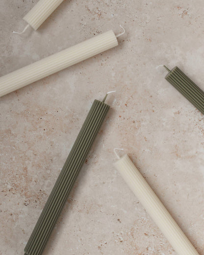 Sage Roman Taper Candle