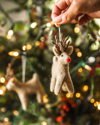 Dash Away Reindeer Ornament: Rudolph