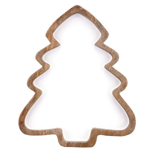 Mango Wood + Enamel Tree Platter
