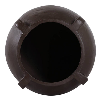 4-Handle Textured Decorative Vase