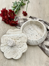 Load image into Gallery viewer, Small Travertine Trinket Box
