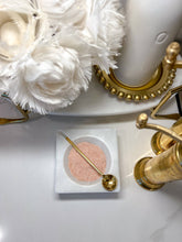 Load image into Gallery viewer, Marble Salt Dish with Gold Spoon
