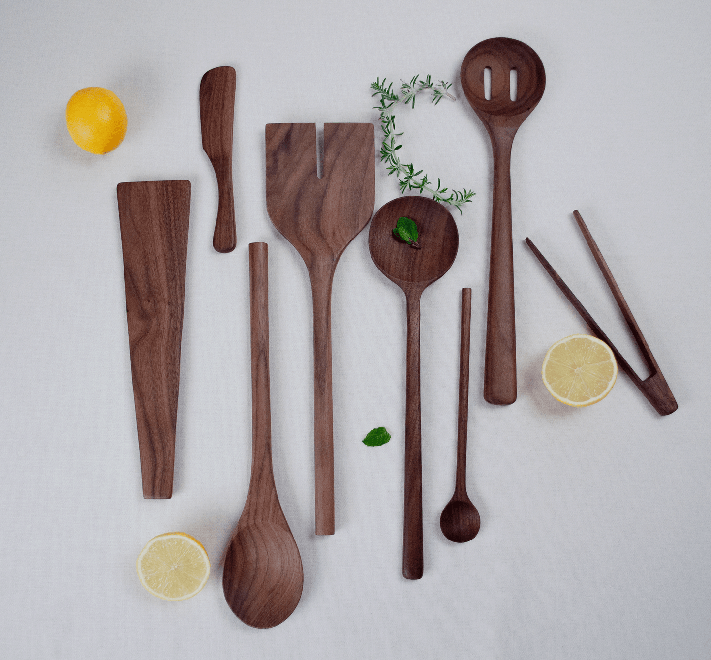 12’’ Walnut Wood Round Spoon