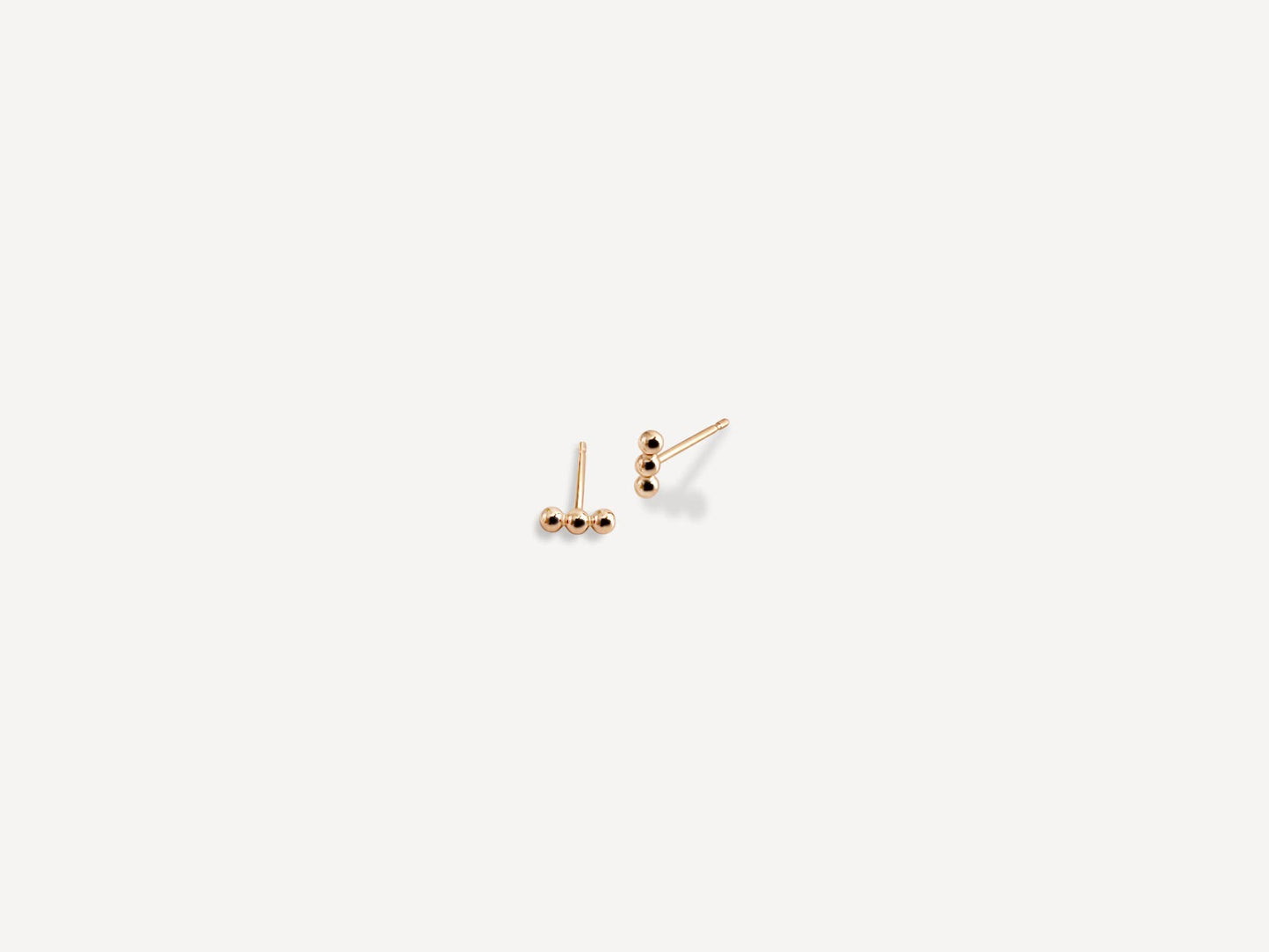 Lily Dot Bar Studs | Gold Fill
