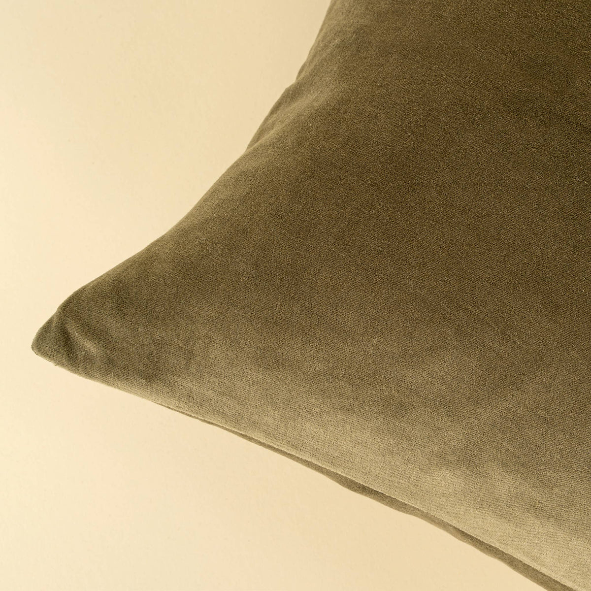 Vera Luxe Velvet Pillow - Olive