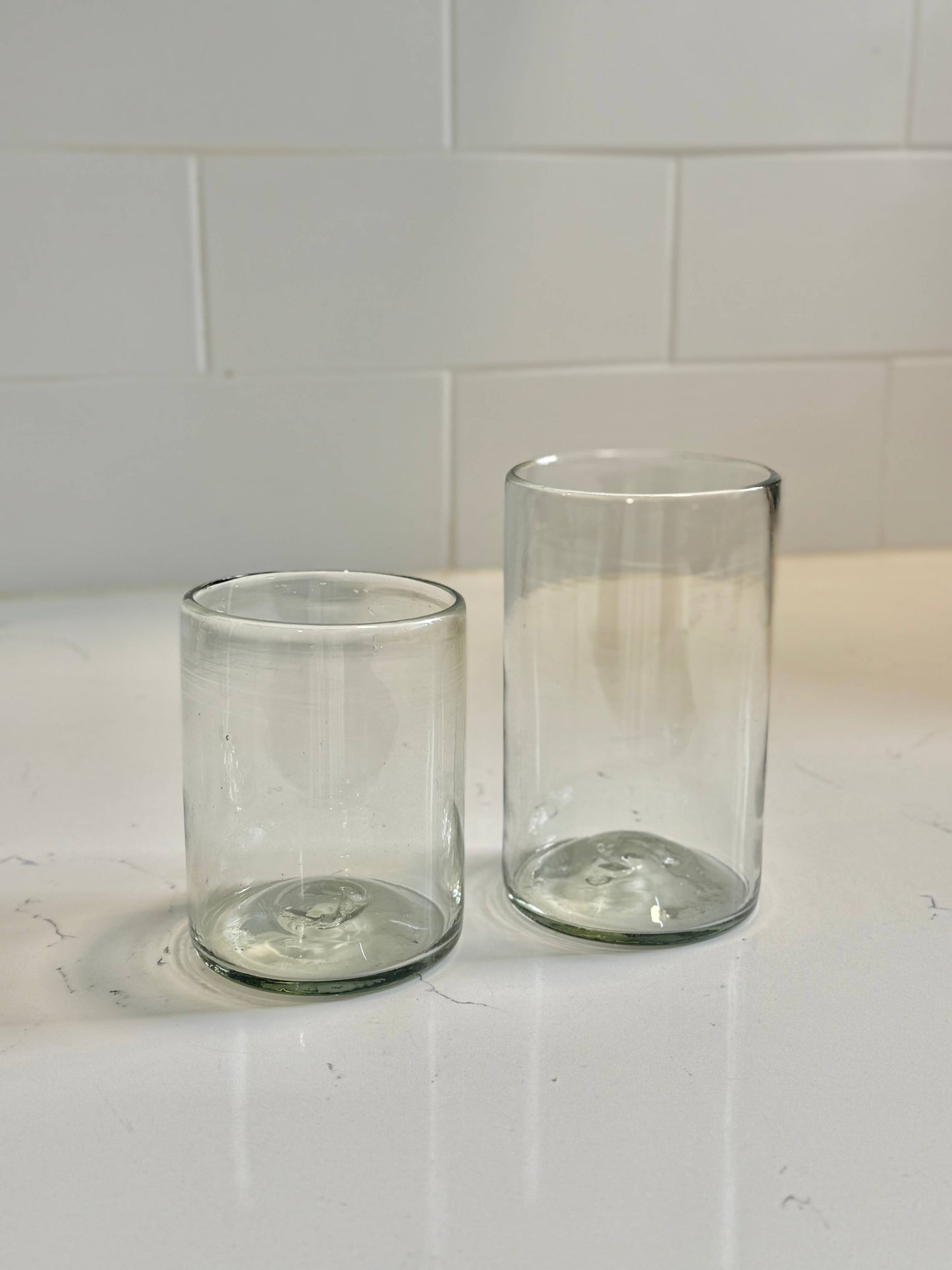 Recycled Handblown Tumbler: Large
