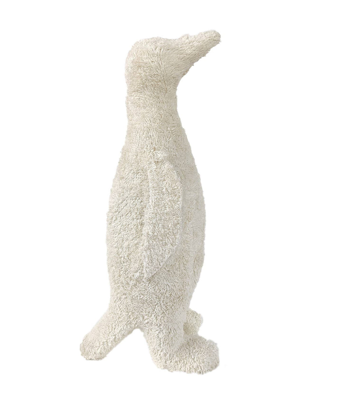 Lg Knitted Boucle White Penguin Dia 10.2" by BIDKhome