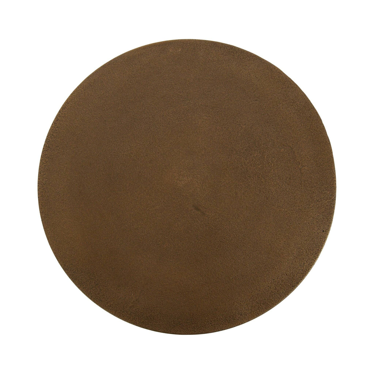 Henshall Metal Round Side Table: Bronze
