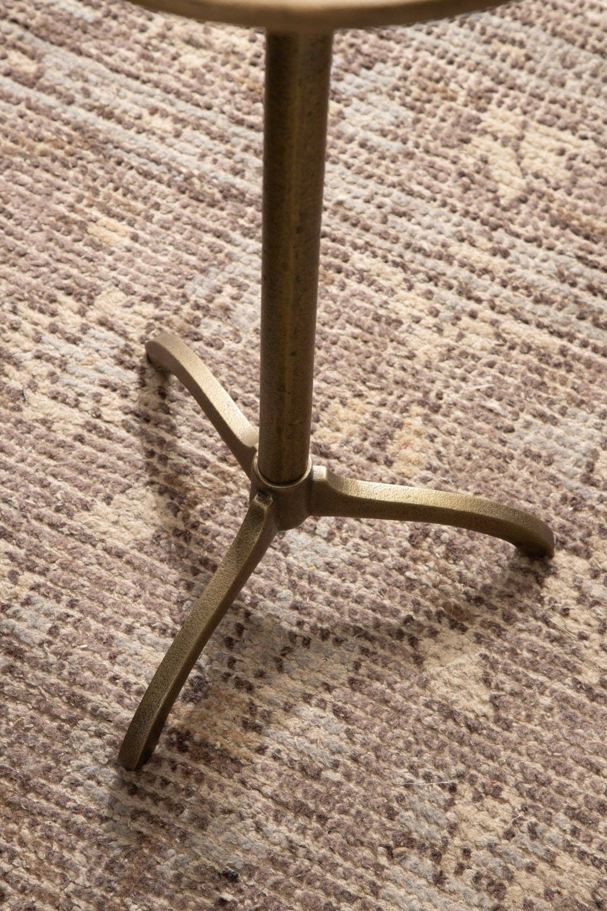 Henshall Metal Round Side Table: Bronze