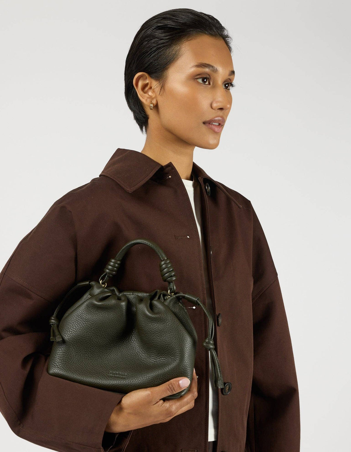 Kiki Mini - Moss Soft Grain Leather