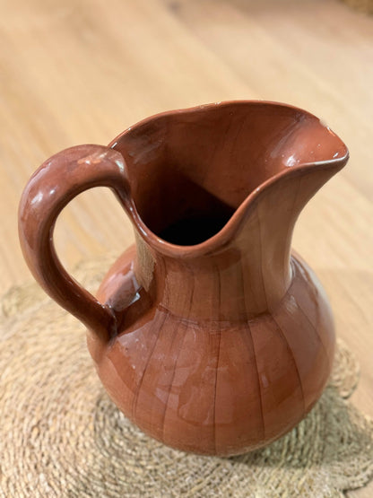 Glazed Terracotta Pitcher