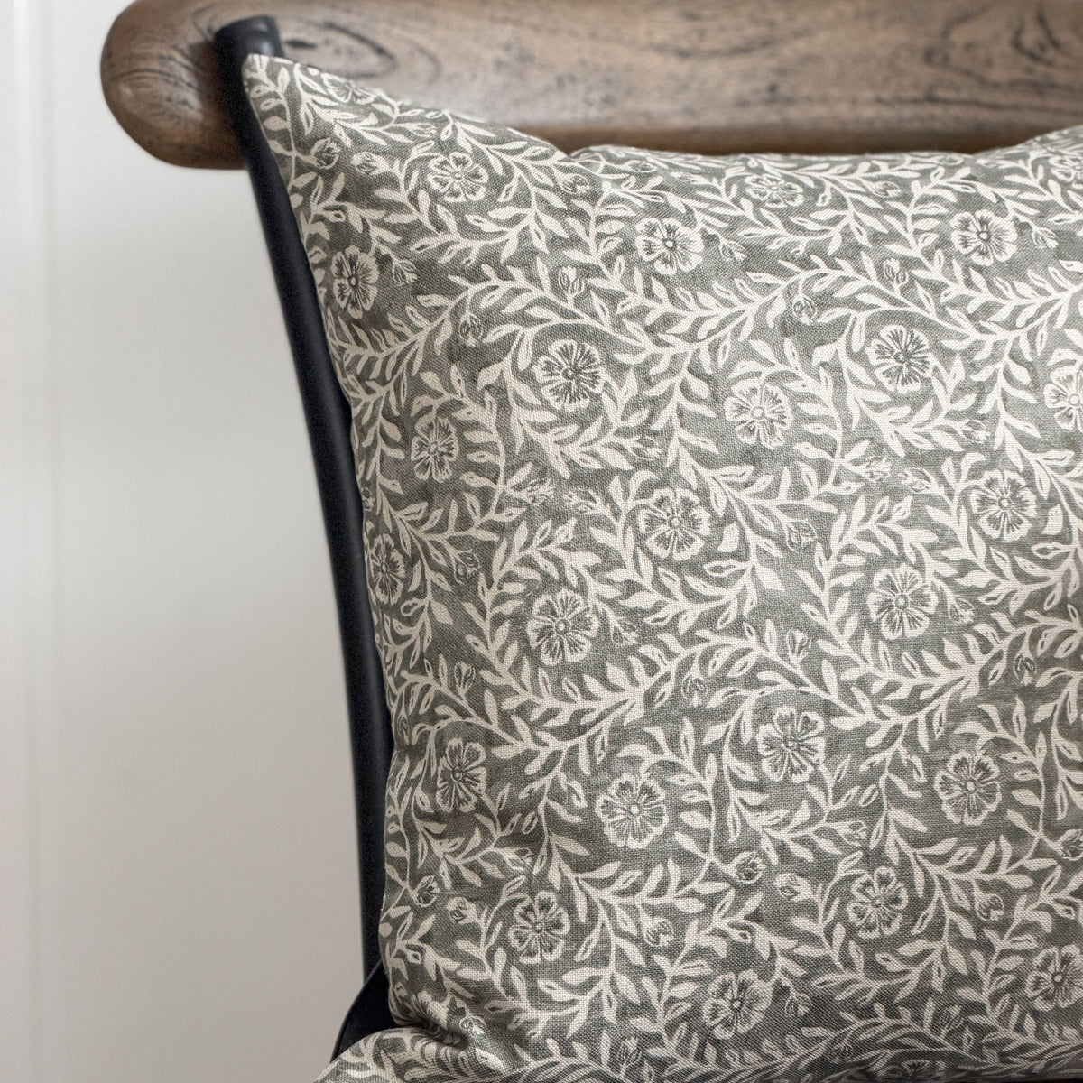 Maeve | Blue Green Floral Pillow