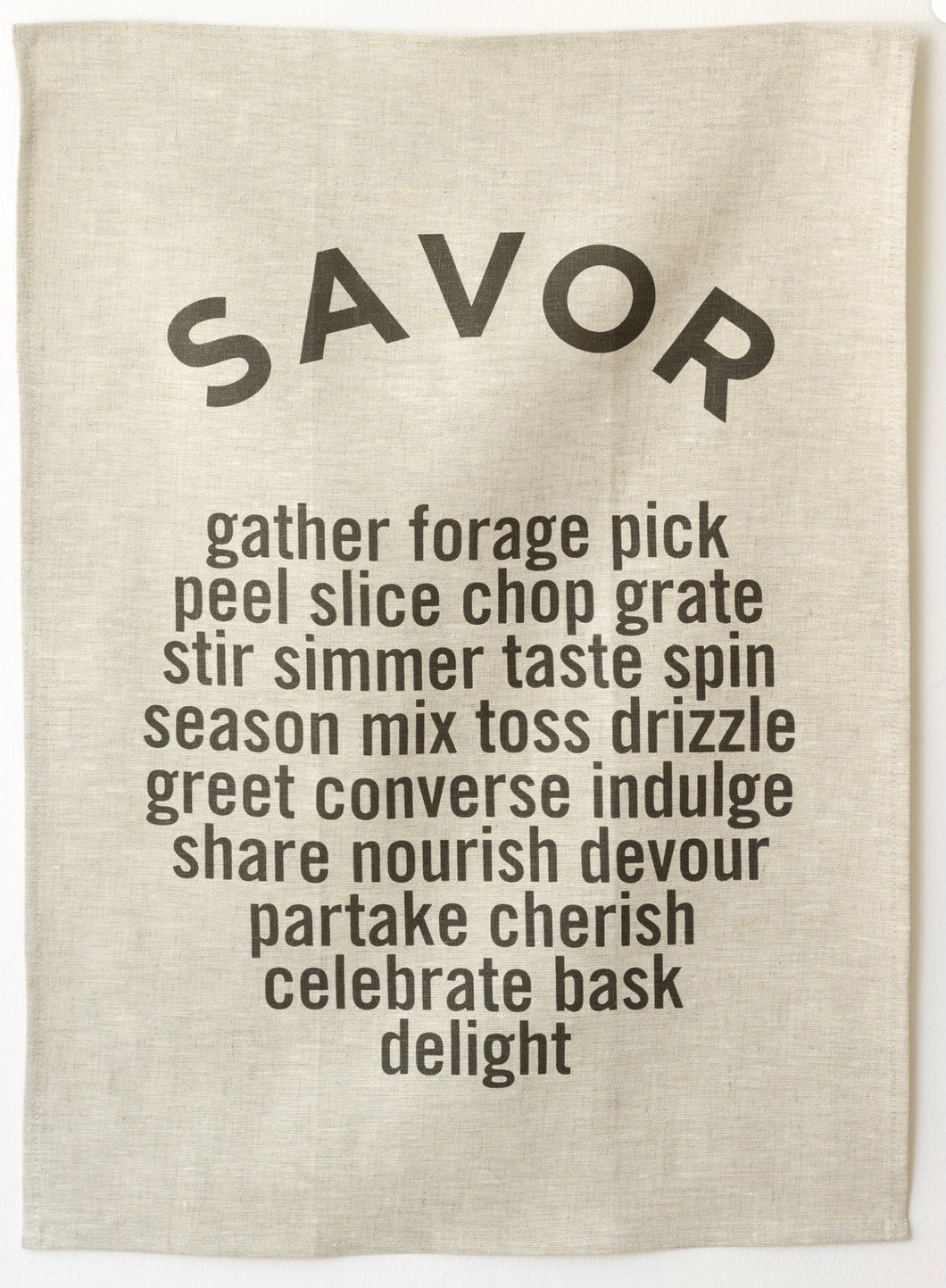 Studiopatro SAVOR Linen Tea Towel