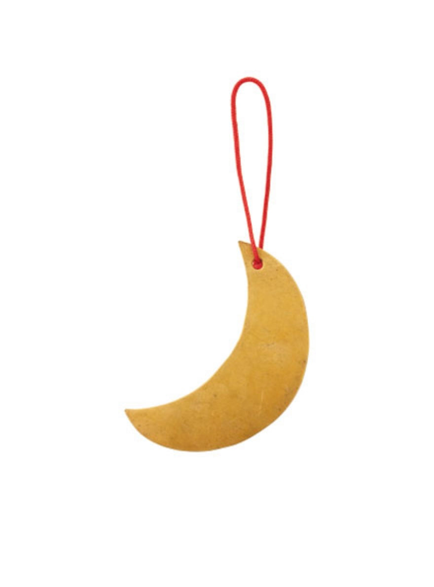 Brass Moon Ornament by Fog Linen