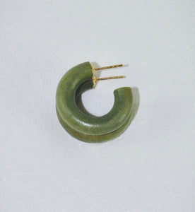 Binky & Lulu Olive Green Mini Hoop