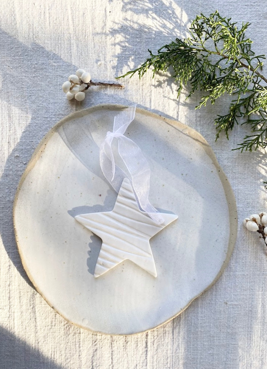 Porcelain Star Ornament