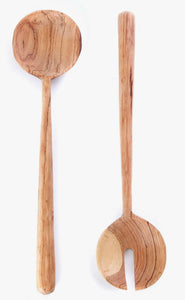 Pendulum Olive Wood Salad Set