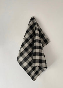 Thick Kitchen Cloth / Black Natural Check