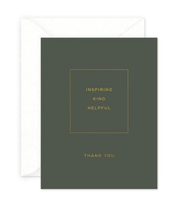 Inspiring Thank You Greeting Card