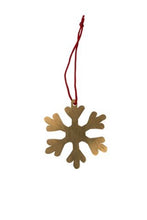 Load image into Gallery viewer, Brass Snow Flake Ornaments
