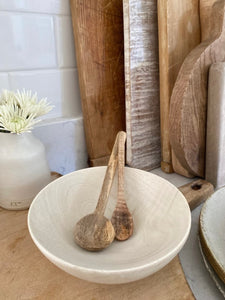 NEW Snack Pedestal Bowl - Blonde Cedar