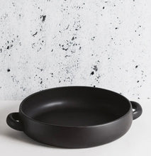 Load image into Gallery viewer, Stoneware Serving Plate w/Handles - Extra Large Black or White
