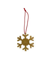 Load image into Gallery viewer, Brass Snow Flake Ornaments
