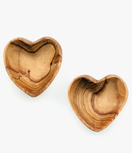 Load image into Gallery viewer, Olive Wood Mini Heart Bowl / Set of 2
