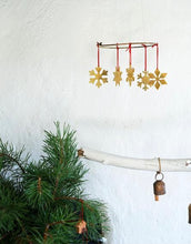 Load image into Gallery viewer, Brass Snow Flake Ornaments
