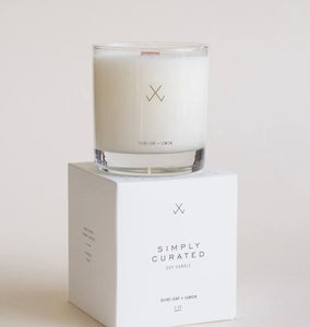 Olive Leaf + Lemon Soy Candle