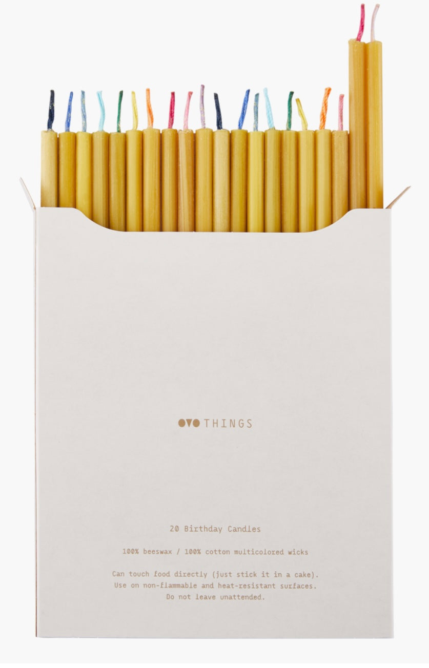 Beeswax Birthday Candles