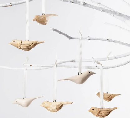 Mifuko Wooden Ornament / Carved Bird