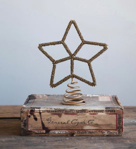 Metal and Bead Star Topper