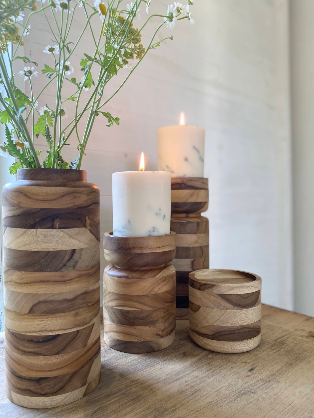 NEW Pillar Candle Holders / Vase - Set of 3