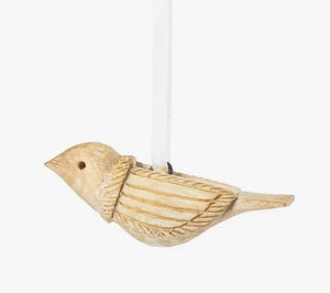 Mifuko Wooden Ornament / Carved Bird