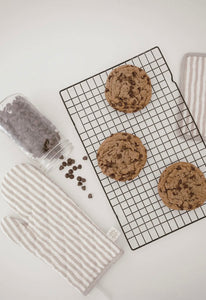 Linen Oven Mitt + Pot Holder - Oatmeal