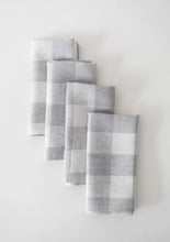 Load image into Gallery viewer, Gingham Linen Dinner Napkin - Set of 4
