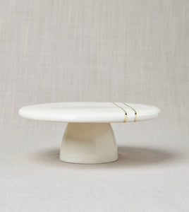 White + Gold Cake Stand